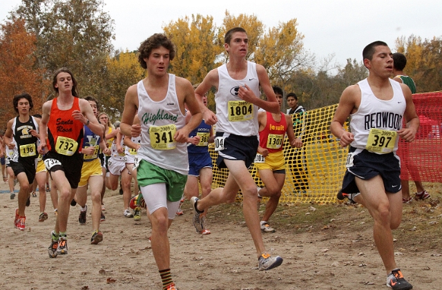 2009 CIF XC Boys D2-056.JPG - 2009 California CIF Cross Country Championships, Woodward Park, Fresno, California